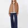 Poplin shirt with embroidery, white