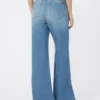 Linen and cotton denim jeans, navy