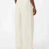 Linen and silk trousers, beige