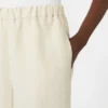 Linen and silk trousers, beige