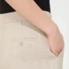 Linen basketweave shorts, sand