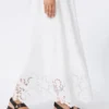 Linen canvas bustier dress, white Linen canvas bustier dress, white