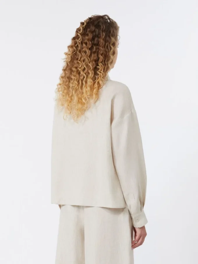 Linen canvas jacket, ecru