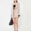 Linen canvas shorts, camel Linen canvas shorts, camel
