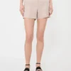 Linen canvas shorts, camel Linen canvas shorts, camel
