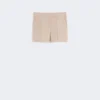 Linen canvas shorts, camel Linen canvas shorts, camel