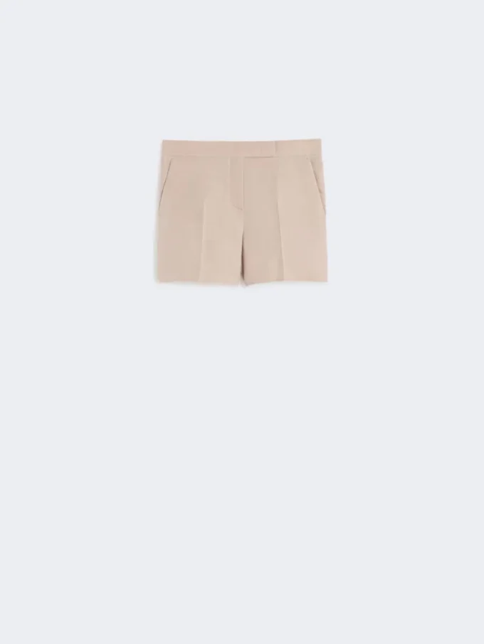 Linen canvas shorts, camel Linen canvas shorts, camel