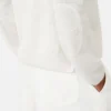 Linen yarn crew-neck sweater, milk Linen yarn crew-neck sweater, milk
