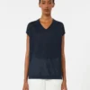 Linen yarn waistcoat, navy Linen yarn waistcoat, navy