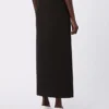 Long cotton skirt, black
