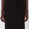 Long cotton skirt, black