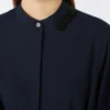 Long cotton voile dress, ultramarine Long cotton voile dress, ultramarine