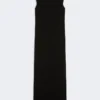 Long lightweight cady dress, black Long lightweight cady dress, black