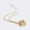 Long necklace with pasticcino bag charm, gold Long necklace with pasticcino bag charm, gold