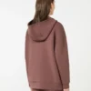 Long scuba jersey sweatshirt, brown Long scuba jersey sweatshirt, brown