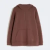 Long scuba jersey sweatshirt, brown Long scuba jersey sweatshirt, brown