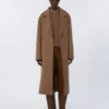 Boxy-fit wool and cashmere sweater, mud Boxy-fit wool and cashmere sweater, mud