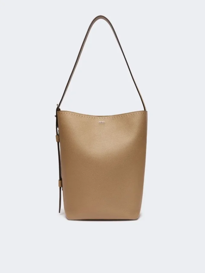 – medium archetipo leather bag, mud – medium archetipo leather bag, mud