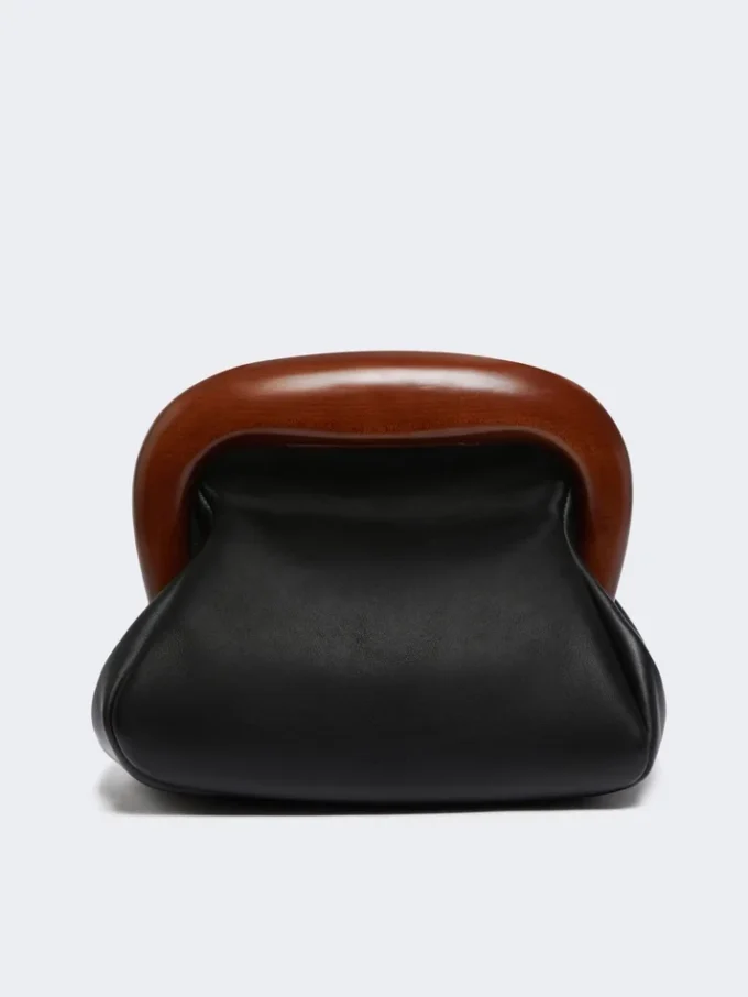 Medium leather bouba bag, black Medium leather bouba bag, black