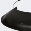 Medium leather caju bag, black Medium leather caju bag, black
