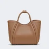 Medium leather marine bag, brown bronze Medium leather marine bag, brown bronze