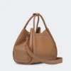 Medium leather marine bag, brown bronze Medium leather marine bag, brown bronze
