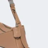 Medium leather shoulder bag, brown Medium leather shoulder bag, brown