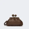 Medium nappa leather pasticcino bag, brown Medium nappa leather pasticcino bag, brown