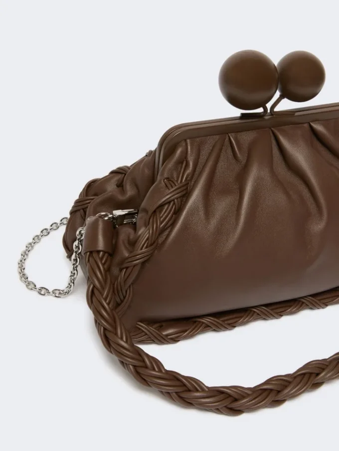Medium nappa leather pasticcino bag, brown Medium nappa leather pasticcino bag, brown