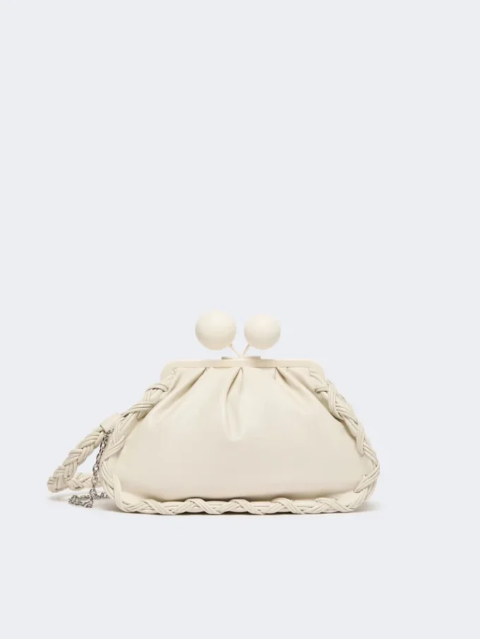 Medium nappa leather pasticcino bag, ivory Medium nappa leather pasticcino bag, ivory