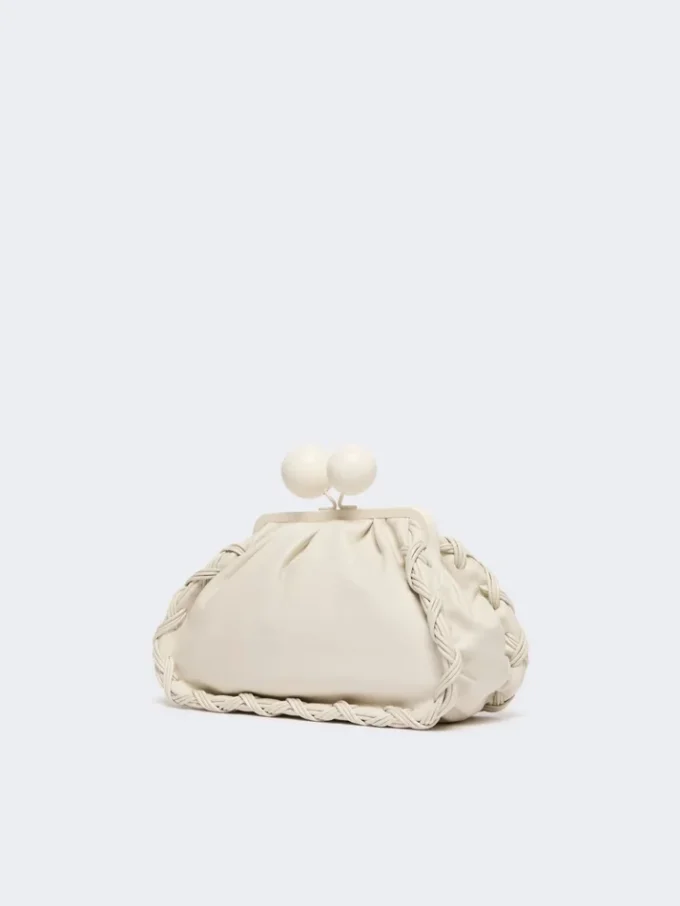 Medium nappa leather pasticcino bag, ivory Medium nappa leather pasticcino bag, ivory
