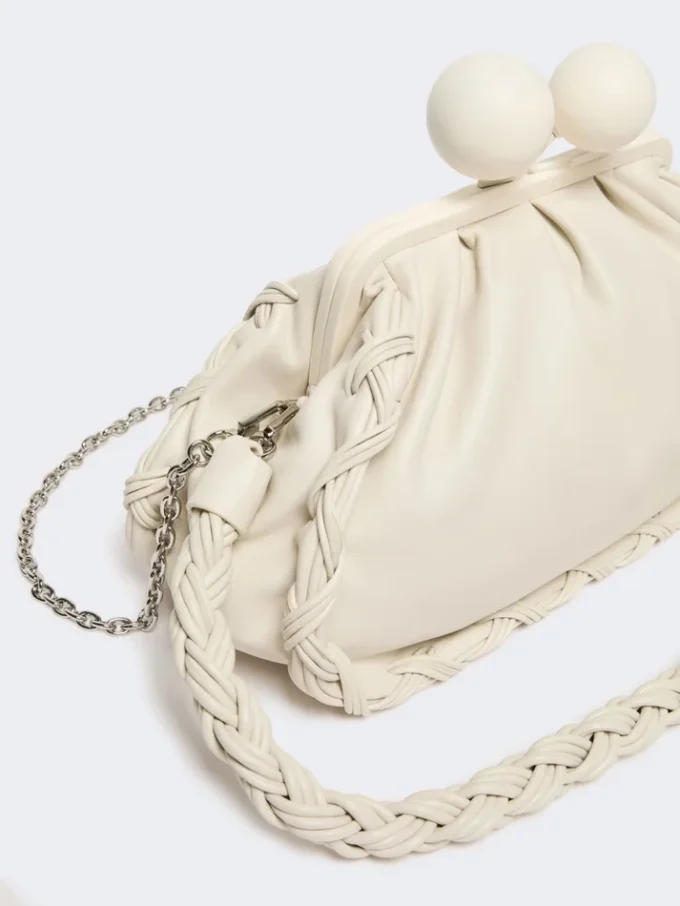 Medium nappa leather pasticcino bag, ivory Medium nappa leather pasticcino bag, ivory