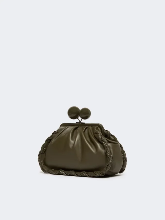 Medium nappa leather pasticcino bag, kaki Medium nappa leather pasticcino bag, kaki