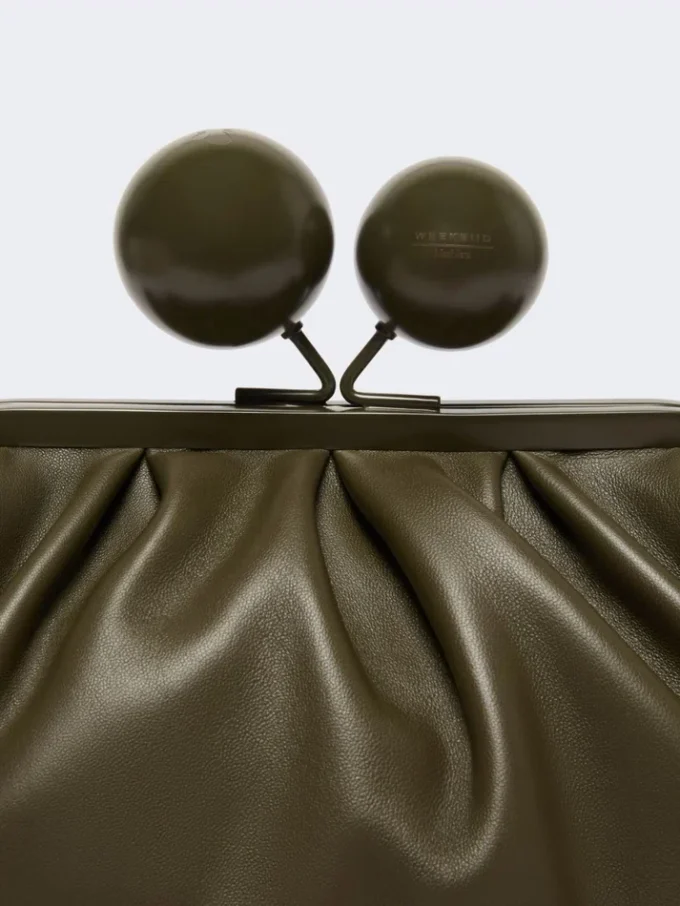 Medium nappa leather pasticcino bag, kaki Medium nappa leather pasticcino bag, kaki