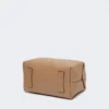 Medium natural leather bowler bag, mud Medium natural leather bowler bag, mud