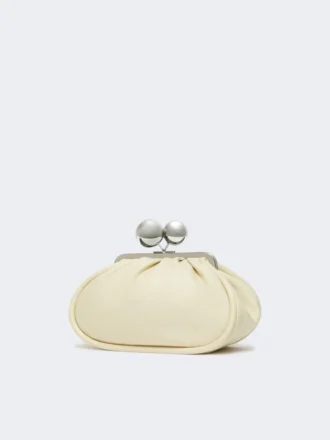 Medium pasticcino bag in glossy nappa leather, ivory Medium pasticcino bag in glossy nappa leather, ivory