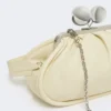 Medium pasticcino bag in glossy nappa leather, ivory Medium pasticcino bag in glossy nappa leather, ivory