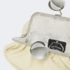 Medium pasticcino bag in glossy nappa leather, ivory Medium pasticcino bag in glossy nappa leather, ivory