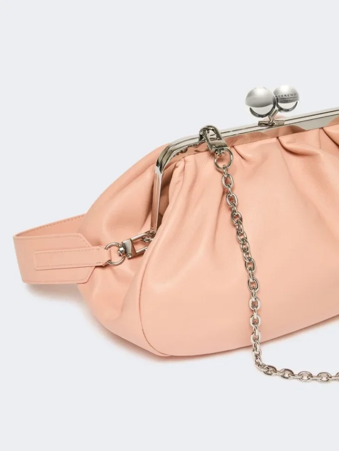 Medium sheepskin pasticcino bag, antique rose Medium sheepskin pasticcino bag, antique rose