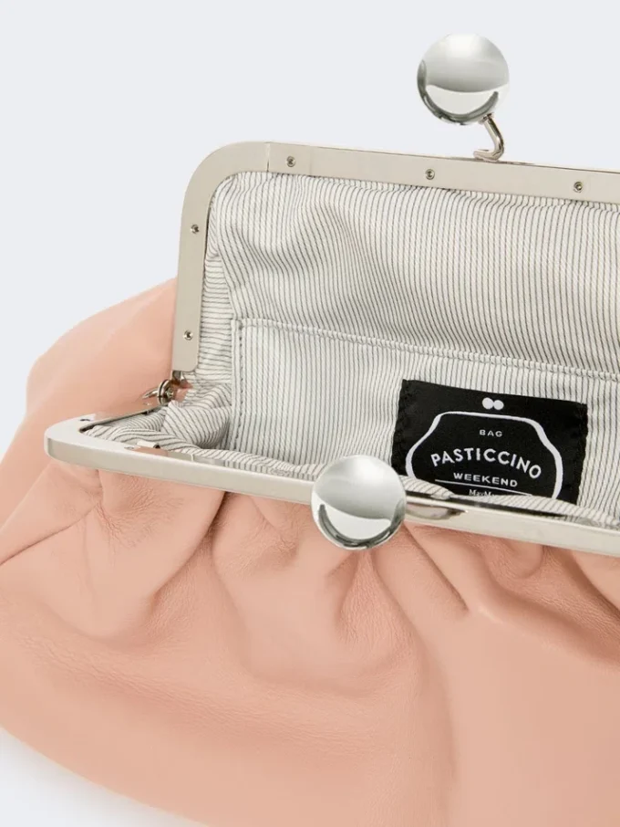 Medium sheepskin pasticcino bag, antique rose Medium sheepskin pasticcino bag, antique rose