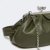 Medium sheepskin pasticcino bag, dark green Medium sheepskin pasticcino bag, dark green