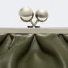 Medium sheepskin pasticcino bag, dark green Medium sheepskin pasticcino bag, dark green