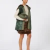 Medium sheepskin pasticcino bag, dark green Medium sheepskin pasticcino bag, dark green