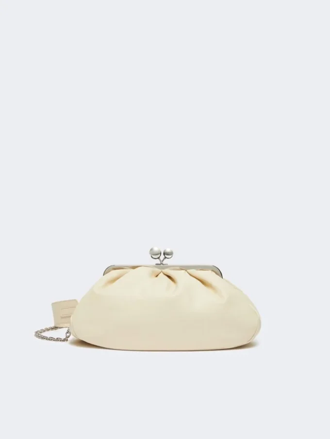 Medium sheepskin pasticcino bag, ivory Medium sheepskin pasticcino bag, ivory