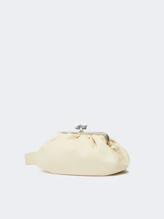 Medium sheepskin pasticcino bag, ivory