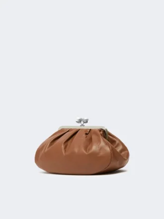 Medium sheepskin pasticcino bag, tobacco