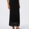 Mesh cotton skirt, black Mesh cotton skirt, black