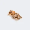 Metal brooch with rhinestones, antique rose Metal brooch with rhinestones, antique rose