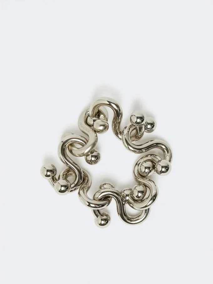 Metallic bracelet, silver Metallic bracelet, silver