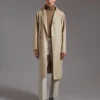Midi cashmere cardigan coat, sand Midi cashmere cardigan coat, sand